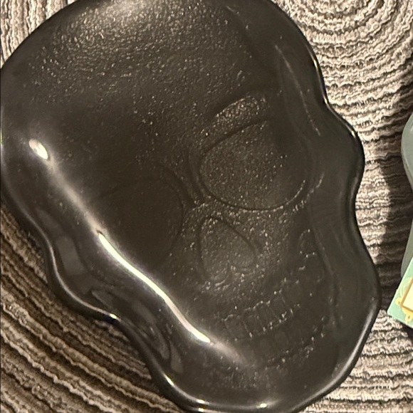 2/$25 Set of 4 Skull glass trinket trays made in Turkey 🆕 - Picture 3 of 7